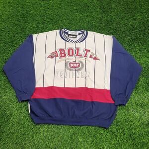 Vintage Lightning-Bolt Sweatshirt Womens 2XL 25x25 Boxy